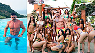 15 putas maníacas contra el señor Máximo García follando sin piedad