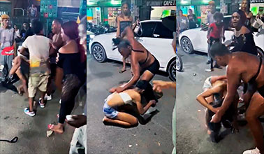 2 maricones dominicanos acuden a los golpes en el Bugarrón del Barrio