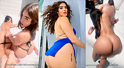 Allison Cactus comiendo el coño de su amiga lesbiana