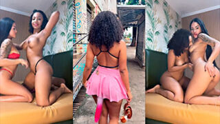 Amanda Luz En Una Linda Amiga Lesbiana Sacándose Leche  ‍