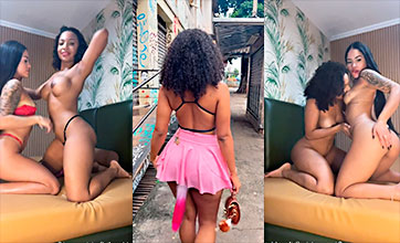 Amanda Luz En Una Linda Amiga Lesbiana Sacándose Leche  ‍