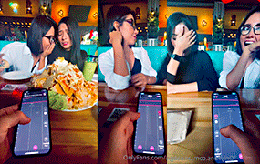 Annabgo y una lesbiana son controladas en un centro comercial