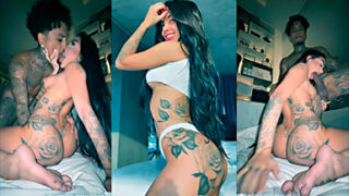 La artista brasileña Mirella Mc chupando la polla de su novio