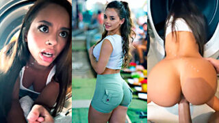 se aprovecha de Jazmyn cuando se queda atrapada en la lavadora