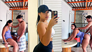 Beatriz Vitoria follando duro con la vecina sobre la mesa