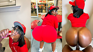 Trabajadora de comida rápida acepta tener sexo con un extraño