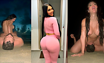 Brenda colombiana follando frente al mar hasta sacar leche