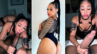 Briana Monique se vuelve loca como nunca tragándose esa gran polla