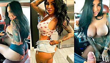 La zorra de Brittanya le hace una mamada loca en el coche