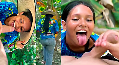 Granjero infiel le chupa la polla al jefe para conseguir un teléfono celular nuevo