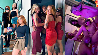 Bia Ruyva y 3 putas follándose a un negro superdotado