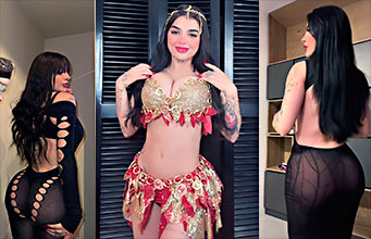 La colegiala mexicana Karely le hace una garganta profunda a su chico