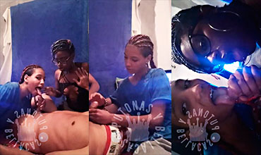 Colombianos Prepagos En Trio Dándole Buen Sexo Oral Al Chico