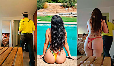 Cris Rojas Folla Mientras El Trabajador Está En Su Propia Casa