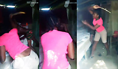 Entran con palos y sillas, porque lo encontró siendo infiel