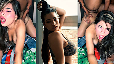 Lo golpea pequeño y duele al principio, pero luego a Wanda Potts le gusta