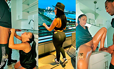 Negro con polla grande se corre muy duro en el coño de DaPhaneZ