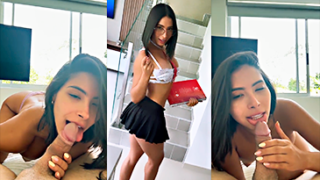 Papi dame tu leche, dámela toda por favor, dice Daniela