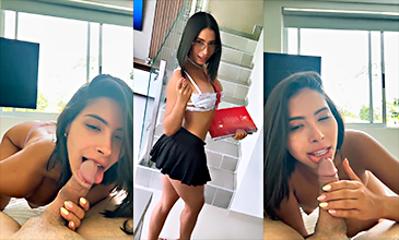 Papi dame tu leche, dámela toda por favor, dice Daniela