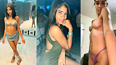 Flaca Dominicana Rainieli Ramos Mostrando Sus Ricas Tetitas