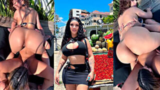 La dominicana Gianny Albania se folla a dos lesbianas en un trío caliente