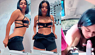 ¿Dominicana Aidelis Estrella le da leche al conductor de Uber?