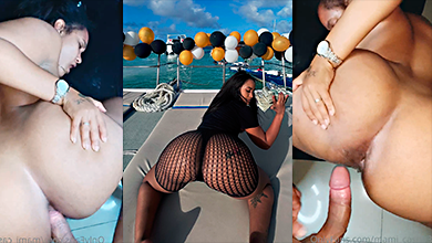 Dominicana se deja follar el culo y dice sentirse rica