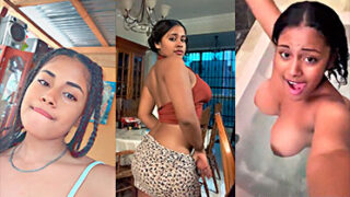 La bebé dominicana castillo y sus enormes pezones brutales