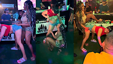 La dominicana Erika Sofoke por hacérselo a su amiga lesbiana en el bar