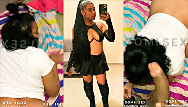 Dominicana Jasmin Jiménez Fumando y Cantando Rico