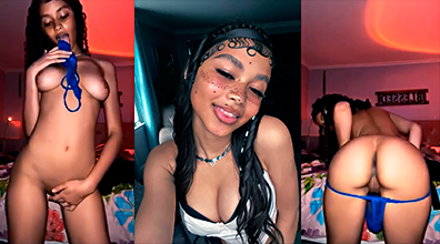 La Dominicana Junibelle Abriendo Su Toto Al Máximo En 4