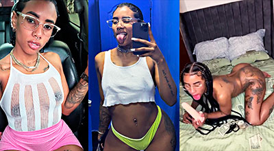 La dominicana Leonor Bautista agarrando mujeres y cantando con hombres