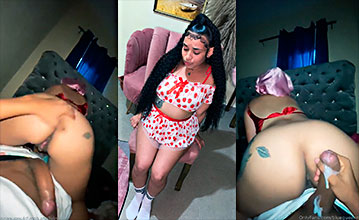 Dominicana lo hace como una veterana hasta sacarle toda la leche