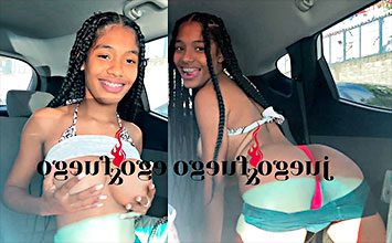 Madeline dominicana acepta el desafío en el juego de plataformas xxx y dispara