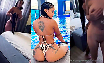 La dominicana Megane Janell es atrapada con otra lesbiana picante