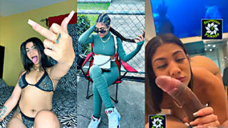 La dominicana Nathaly La Gata canta intensamente con un pene con curvas