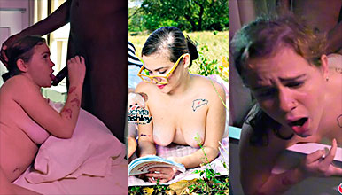 La peluchita dominicana Ashley pide cacao cantando una negra americana