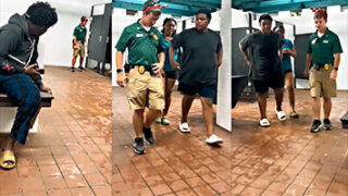 Dominicos atrapados en el baño de un centro comercial en EE.UU.