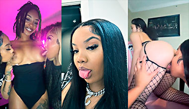 Drippin Velvet destrozando el coño de Ashley Banks y Tiffany Lannette