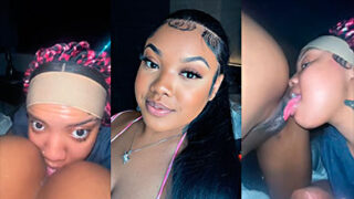 Drippin Velvet pone a su amiga a cuatro patas y le come el coño