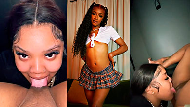 La lengua infernal de Drippin Velvet hace gritar a una lesbiana