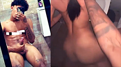 El SR dominicano Jiménez canta intensamente en el baño público