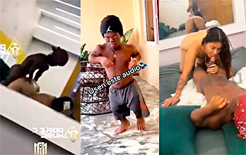 El matón enano le rompe el coño a la banquera Cheila Marte