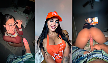 Emily Rinaudo tiene sexo anal duro en Halloween