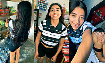 En la pulpería la follan muy bien por detrás en el lavadero