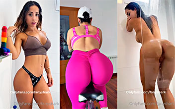 La española Fany Shark se mete un plug anal y también se pajea rico