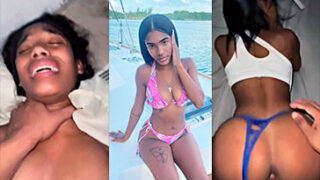 Espera y pide cacao La dominicana Madeline Severino cogiendo