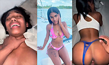 Espera y pide cacao La dominicana Madeline Severino cogiendo