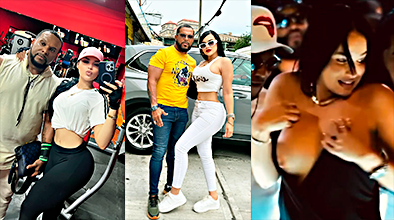 La esposa de Luis Polonia, Rosa Yenny, mostrando sus enormes tetas