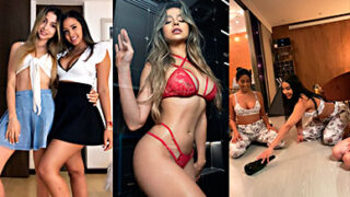 Esto es lo que sucede en las noches de pijamas con amigas lesbianas jugando